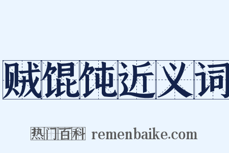 贼馄饨近义词是什么意思的图片